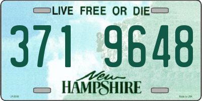 NH license plate 3719648