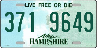 NH license plate 3719649