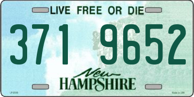 NH license plate 3719652