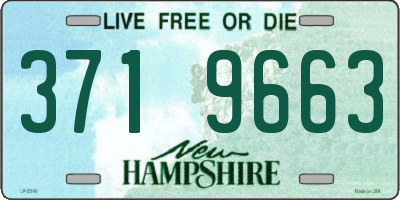 NH license plate 3719663