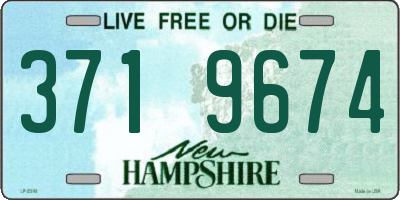 NH license plate 3719674