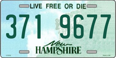 NH license plate 3719677