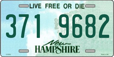 NH license plate 3719682