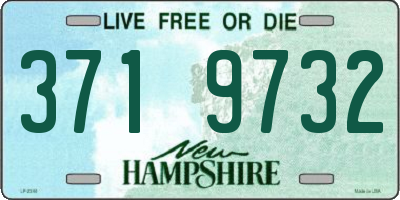 NH license plate 3719732