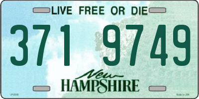 NH license plate 3719749