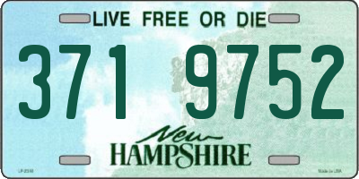 NH license plate 3719752