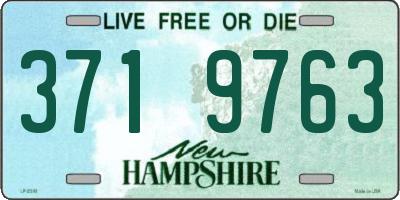 NH license plate 3719763
