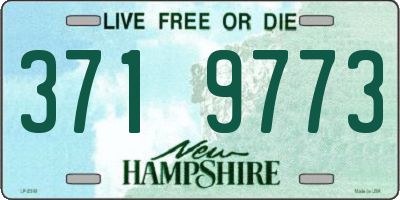 NH license plate 3719773
