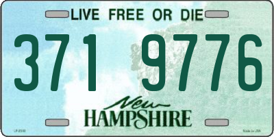 NH license plate 3719776