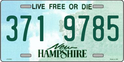 NH license plate 3719785