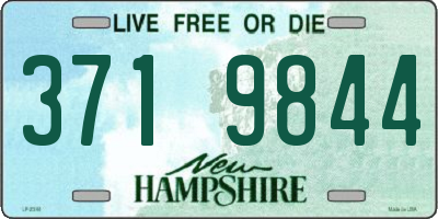 NH license plate 3719844