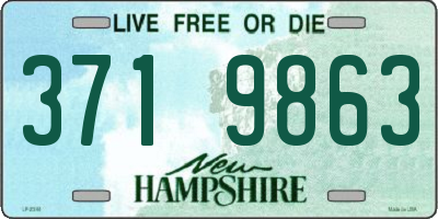 NH license plate 3719863