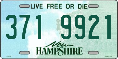 NH license plate 3719921