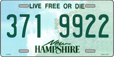 NH license plate 3719922