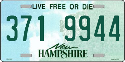NH license plate 3719944