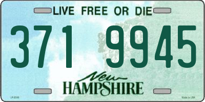 NH license plate 3719945
