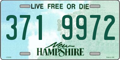 NH license plate 3719972