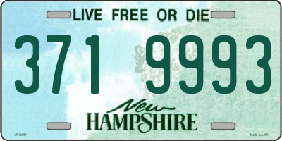NH license plate 3719993