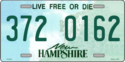 NH license plate 3720162
