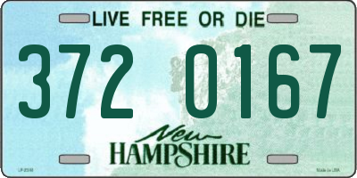 NH license plate 3720167