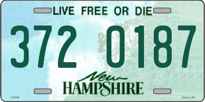 NH license plate 3720187