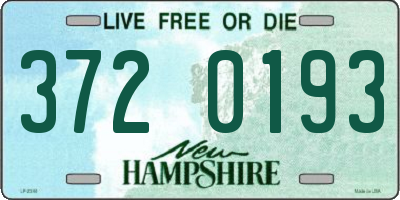 NH license plate 3720193