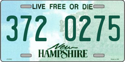 NH license plate 3720275