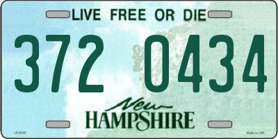NH license plate 3720434