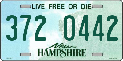 NH license plate 3720442