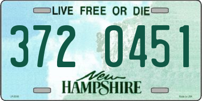 NH license plate 3720451