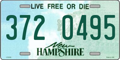 NH license plate 3720495
