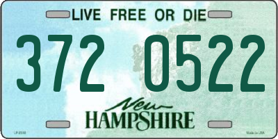 NH license plate 3720522