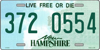 NH license plate 3720554