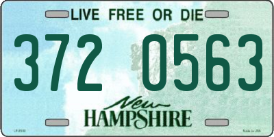 NH license plate 3720563
