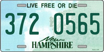 NH license plate 3720565