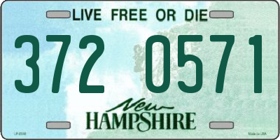 NH license plate 3720571
