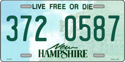NH license plate 3720587