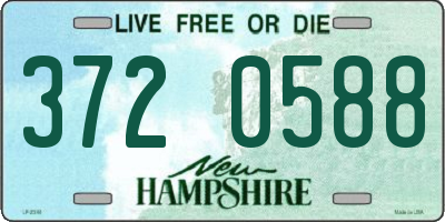 NH license plate 3720588