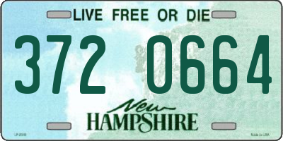 NH license plate 3720664