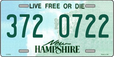 NH license plate 3720722