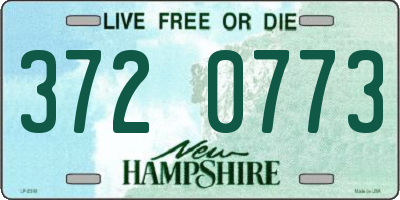 NH license plate 3720773