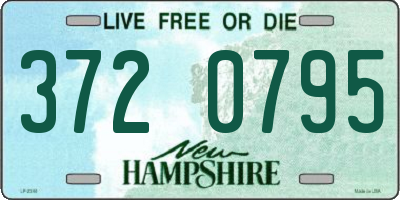 NH license plate 3720795