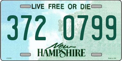 NH license plate 3720799