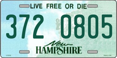 NH license plate 3720805