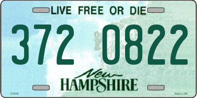 NH license plate 3720822