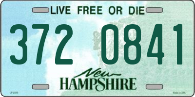 NH license plate 3720841