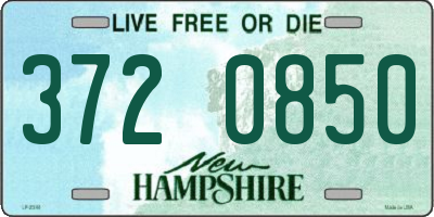 NH license plate 3720850