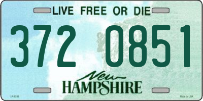 NH license plate 3720851