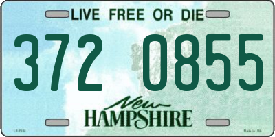 NH license plate 3720855