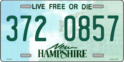 NH license plate 3720857